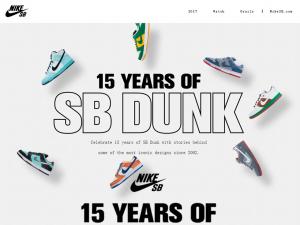 美国耐克鞋类网站设计